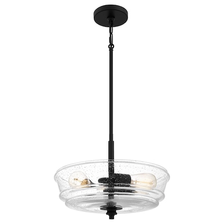 Quoizel Mcintire Pendant 3 Lights Matte Black MCI2815MBK
